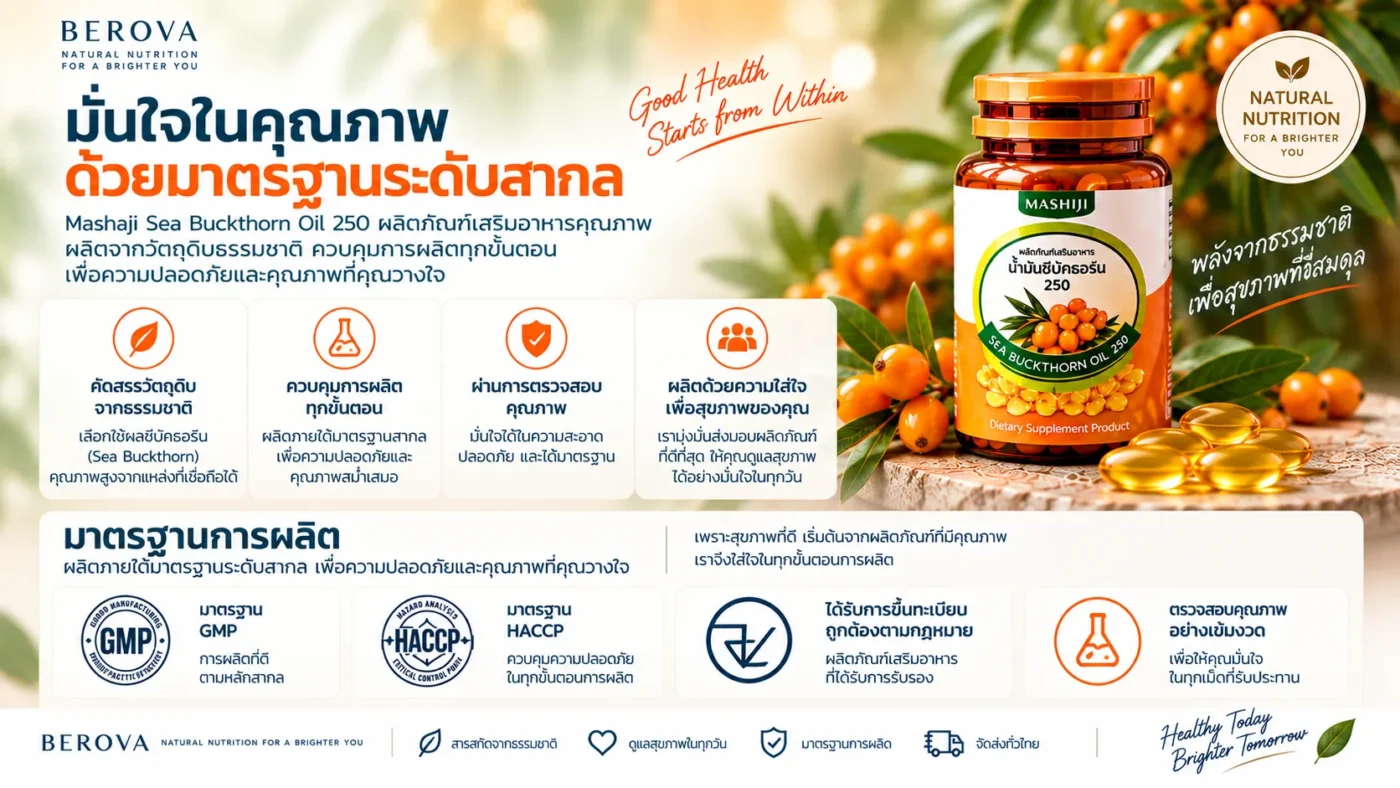 มาตรฐารการผลิต sea buckthorn
