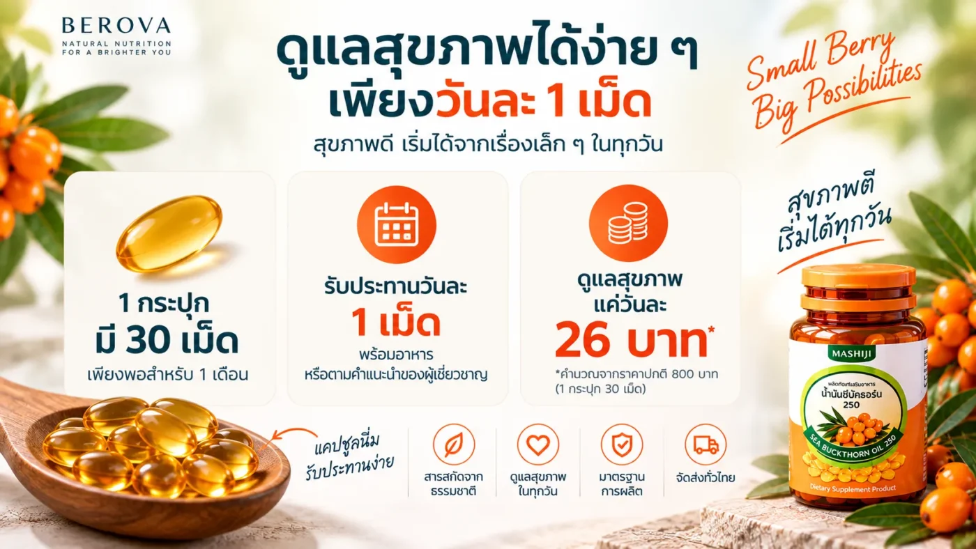 ดูแลสุขภาพง่าย ๆ เพียงวันละ 1 เม็ด