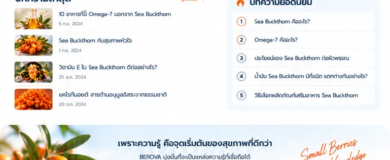 บทความล่าสุดและบทความยอดนิยม
